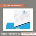 Airplane Boarding Pass with FREE Thank You Card